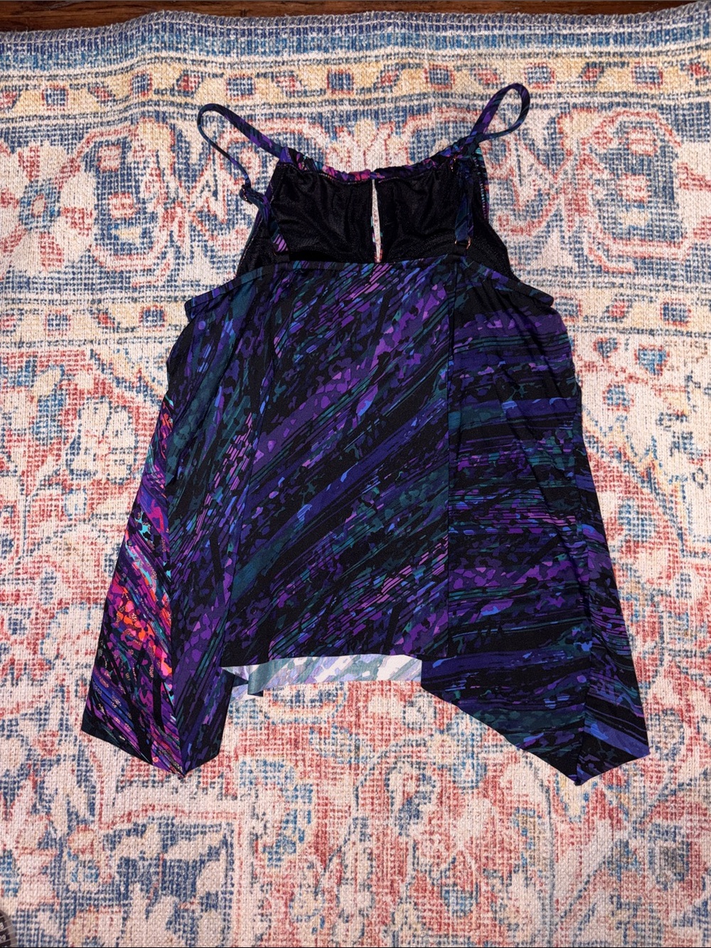 Miraclesuit Mood Ring Peephole Tankini Top SZ 8 EUC - Picture 3 of 5